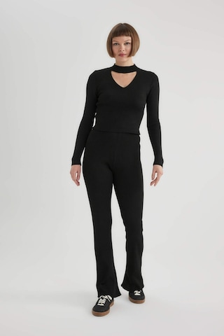 DeFacto Ribana Pantolon Flayer İspanyol Paça Yüksek Bel B3820AX23WNBK27