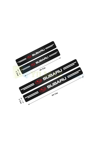Subaru Arma Karbon Kapı Eşiği Koruma Araba Oto Sticker 4 Parça