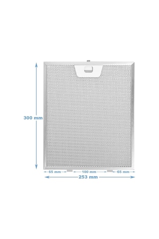 Bosch Uyumlu 25x30 Cm Tırnaklı Arçelik Ankastre Aspiratör Davlumbaz Alüminyum Yağ Filtresi