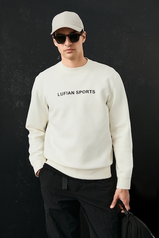 Lufian Rowan Erkek Sweatshirt Kırık Beyaz Kırık Beyaz 112030195100510