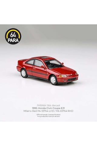 Para64 Honda Civic Coupe Ej1 1995 Milano Red Pa-55764 Çok Renkli