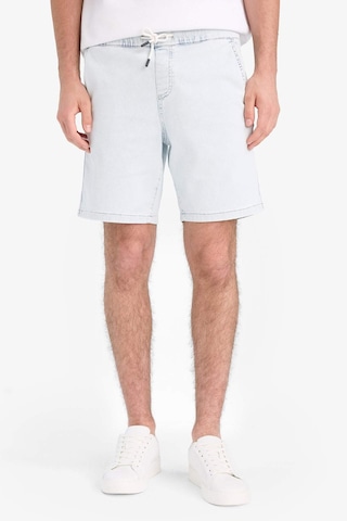 Defacto Regular Fit Beli Lastikli Rahat Kalıp Jean Bermuda Şort E4554ax25smnm63 Mavi