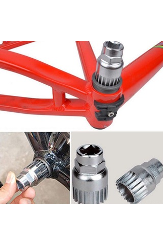 Kosona Bisiklet Tamir Aleti Seti - Zincir Kesici, Zincir Çıkarıcı, Bracket Çıkarıcı, Freewheel Cassette Ve Krank Çıkarıcı Araçları 5 Parça Çok Renkli