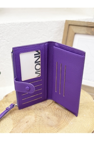 Monk Mw04 Telefon Bölmeli Büyük Cüzdan Kadın Çok Renkli