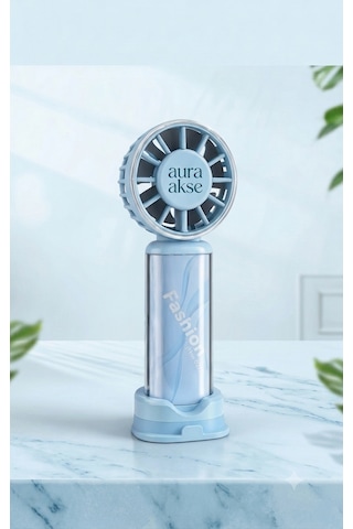 Taşınabilir El Tipi Mini Fan Mavi
