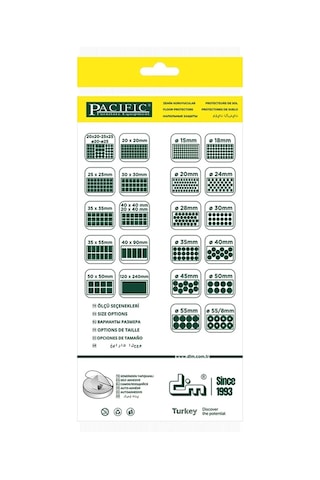 Pacıfıc Gri Yapışkanlı Keçe Ø 30mm
