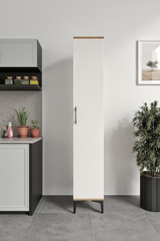 Plain Metal Ayak Metal Kulp Pla1200 Çok Amaçlı Dolap Mutfak Dolabı Banyo Dolabı Ayakkabılık Balkon Dolabı Killer Ekru Ceviz
