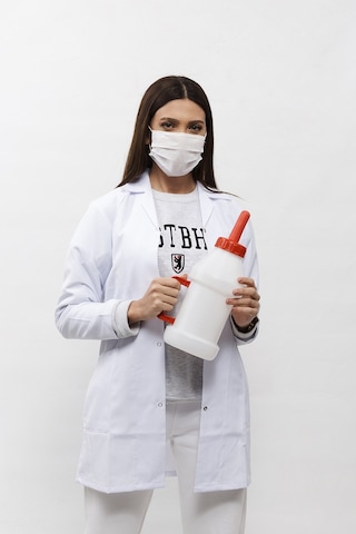 Global-Vet Buzağı Biberon Yuvarlak Saplı Vidalı Kapaklı 2.5Lt