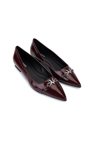 Mario Valentino Kadın Hakiki Deri Bordo Babet Ayakkabı 1040 91d2546 Bn Ayk Sk25-26 Bordeaux Bordo
