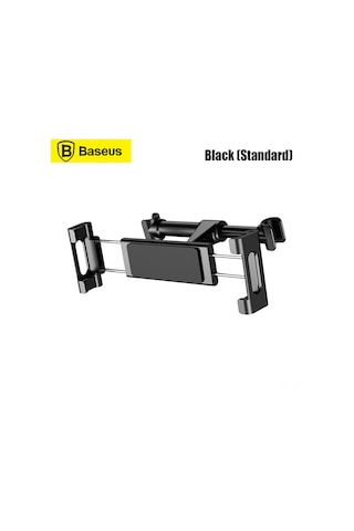 Symbee Baseus Siyah Arka Koltuk Telefon Ve Tablet Tutucu, 360 Döner, 4.7-12.3 İnç Uyumlu, Katlanabilir, 5-25cm Mesafe Ayarı Suhz-01 Siyah