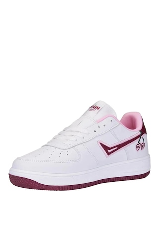 Zacoz Kız Çocuk Ve Yetişkin Unisex Günlük Spor Ayakkabı Sneaker 36-40 Numara Beyaz Bordo