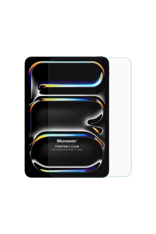 Apple İpad Pro 11 2025 A3357-a3358 Tempered Glass Cam Ekran Koruyucu İpad Pro 11 2025 İle Uyumlu Ekran Koruyucu - Şeffaf