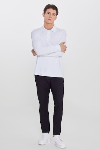 AC&Co / Altınyıldız Classics Erkek Sıyah Slim Fit Dar Kesim Yünlü Yan Cepli Takım Elbise Pantolonu Siyah