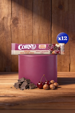 Corny Vişne Fındık Kakao Meyve Bar 35gr X - 12 Adet