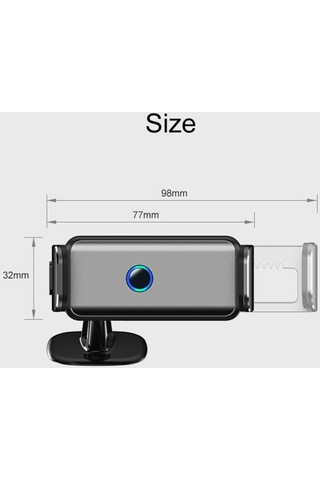 Sones Araç Hava Çıkışı Akıllı Navigasyon Elektrikli Cep Telefonu Tutucu, Renk: 660 Gri