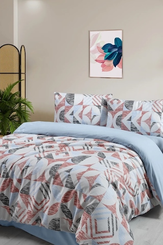Tek Kişilik Nevresim Takımı Quadra - 160x220 Çok Renkli