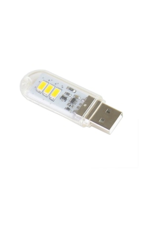 Sones 1,5 W Flash Disk Tarzı Usb Işık, 140 Lm 3 Led Smd 5630 Dokunmatik Anahtarlı Sıcak Beyaz Işık