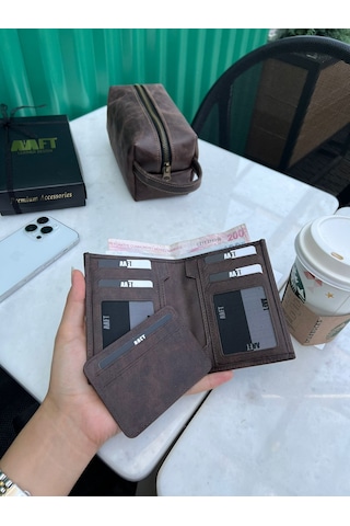 Mft Leather Hakiki Deri Erkek Cüzdan - Kartlıklı, İsim Yazılı, Kişiye Özel Gloria 1421 - Tiguan Kahve Tiguan Kahve