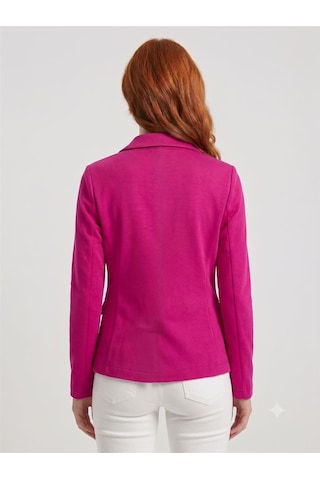 Neden Tekstil Kadın Slim Fit Fuşya Ceket - Pembe