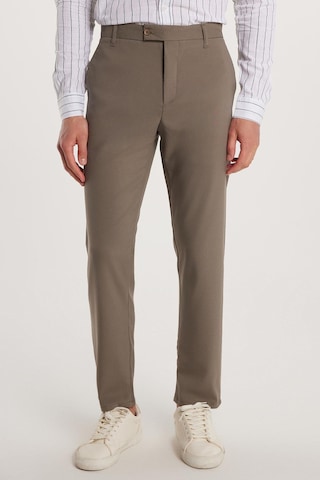 Tudors Erkek Esnek Yan Cepli Bilek Boy Canvas Kesim Açık Haki Pantolon-33189 Açık Haki
