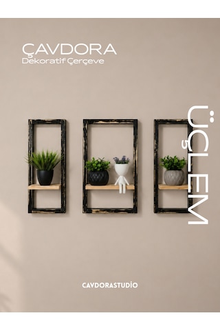Dekoratif Üçlü Çerçeve - Üçlem