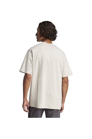 Adidas Essentials Linear Sj Erkek Ekru Bisiklet Yaka Tişört Ekru