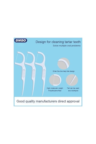 Flybuy Bmbo Taşınabilir Diş İpi Çubuğu - 50 Li Paket, Tek Kullanımlık Bakım Bmbo Diş İpi Çubuğu - Taşınabilir, 50 Adet, Tek Kullanımlık Bmbo Taşınabilir Diş İpi Çubuğu, 50 Li Paket, Hijyenik Bakım