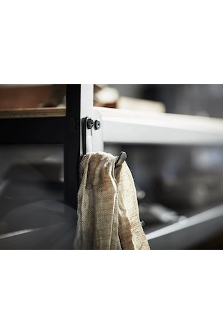 Ikea Bror Banyo Askısı 2 Kancalı 2'li 3 X 5 X 7 Cm Siyah