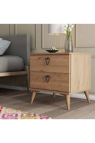 3632 Versace 52x55 2 Çekmeceli Ayaklı Komodin Sepet