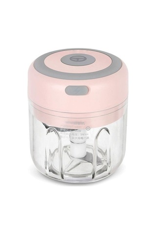 Sones Zm-14 Ev Tipi Mini Kablosuz Elektrikli Sarımsak Ezici, Renk: Yüksek Bardak Pembe 250ml