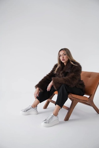 Trendella Gümüş Kadın Sneaker Tr01ms05b Beyaz