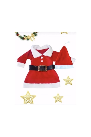Kokosh Kidss Kız Çocuk Noel Elbisesi Christmas Kırmızı