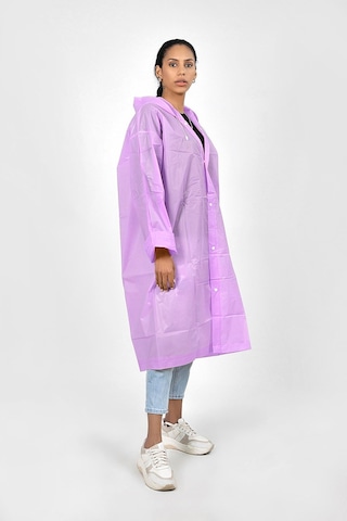 Polo55.sport.1855 Pembe Kapüşonlu Çıtçıtlı Yağmurluk Ve Rüzgarlık Pembe