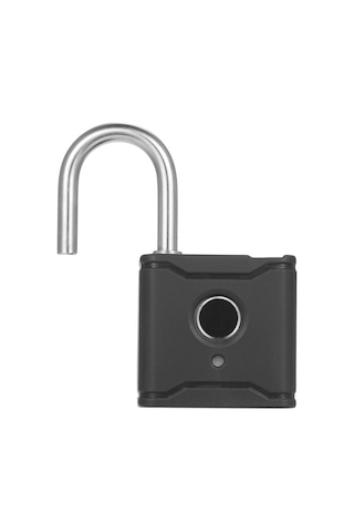 Hallow T1004d Akıllı Bt Parmak İzi Asma Kilit Şarj Edilebilir Siyah