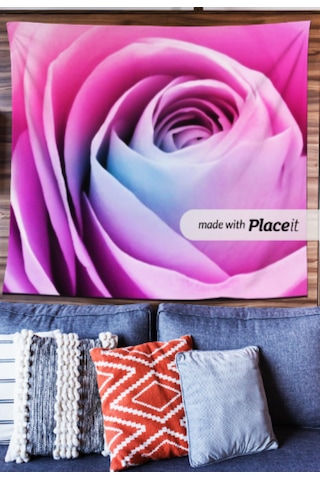 Rose Duvar Halısı/örtüsü %100 Mikrofiber Leke Tutmaz Kırışmaz