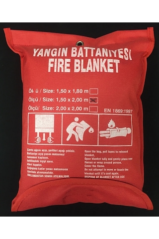Robotix Çantalı Yangın Battaniyesi 150 x 200