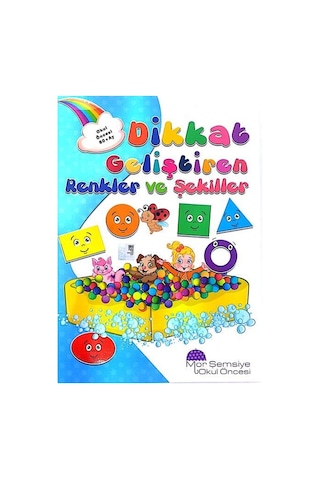 +5 Yaş Dikkat Geliştiren Renkler ve Şekiller Mor Şemsiye