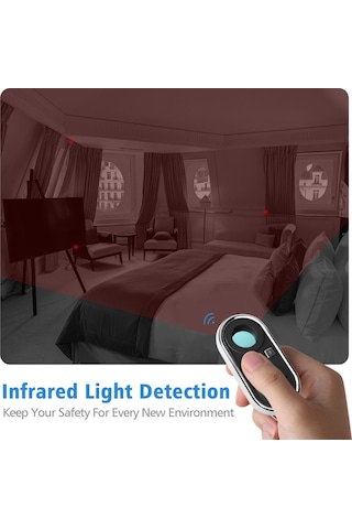 Geeroyoo Taşınabilir Gizli Kamera Dedektörü - Otel Dinleme Ve Sinyal Tarayıcı Cihazı