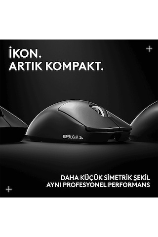 Logitech 910-007532 GPROX SUPERLIGHT 2C Kablosuz Oyuncu Mouse Siyah
