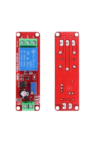 12V NE555 Zaman Ayarlı Tekli Röle Modülü