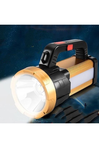 6 Mod Şarjlı EL Feneri Projektör Tipi Watton Wt-615 Sarı