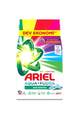 Ariel Aqua Pudra Dağ Esinti Toz Çamaşır Deterjanı  7 KG