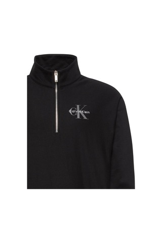 Calvin Klein Jeans Uzun Kollu Premium Penye Mikro Monologolu Erkek Siyah Sweatshirt Lv04rd236g-ub1 Siyah