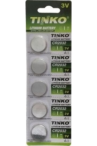 Tinko CR2032 3V Lityum Düğme Pil 5'li