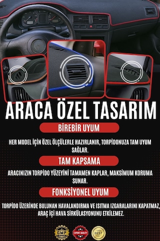 Chery Tiggo 7 Pro Araca Özel Torpido Örtüsü Ön Göğüs Kılıfı Tam Koruma Oto Aksesuar D42 Siyah