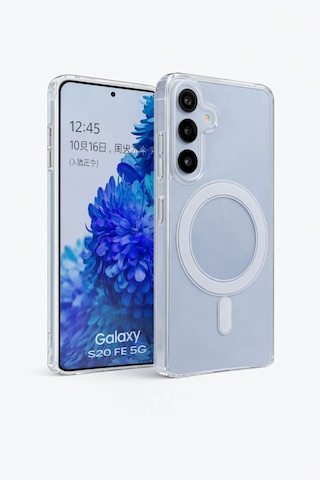 Samsung Galaxy S25 Uyumlu Kamera Korumalı Magsafe Wireless Şarj Özellikli Lüks Şeffaf Silikon Telefon Kılıfı Samsung Galaxy S25 Uyumlu Kamera Korumalı Magsafe Wireless Şarj Özellikli Lüks Şeffaf Silikon Telefon Kılıfı