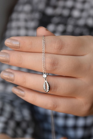 Papatya Silver 925 Ayar Gümüş Deniz Kabuğu Kolye