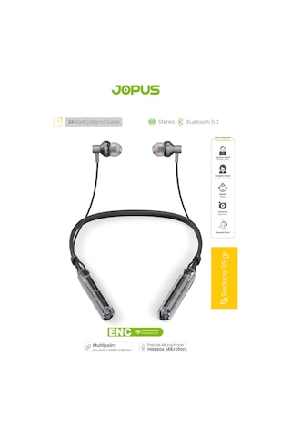 Jopus JP-BH06 Ghost Boyun Askılı Hd Ses Kaliteli Ses Değiştirme Modlu V5.3 Bluetooth Kulaklık
