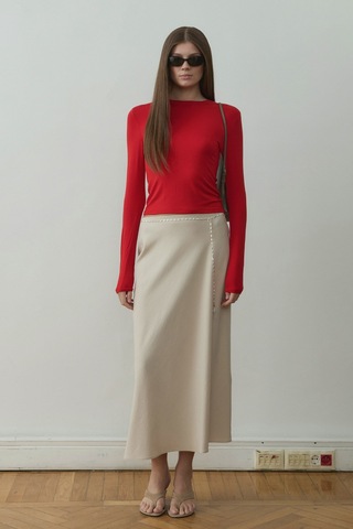 Suud Collection Kırmızı Kate Slim Tişört