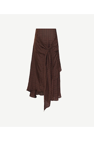 Yargıcı Düz Normal Bel Etek 26yket4039x 016 Bordo